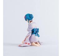 jtsgwop Anime Girl Figure 13CM Anime Deluxe Version Re: Life A Different World from Zero REM REO Remu Kneeling Pretty Girls PVC Characters Model Adult Toy Collection Action Figure Statue Ornament Gift