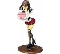 jtsgwop Figures Anime Figures Librarian Glasses Girl Character Painted Figure Mode Toy Model PVC Anime Collectibles Height 23 Cm / 9 Inches