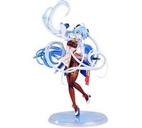 jtsgwop Ganyu Cartoon Game PVC Action Figure Statues Model Butterfly Ganyu Anime Character Collection Cake Topper Decoration (C 28CM)