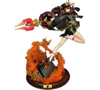 jtsgwop HuTao PVC Anime Figure Cartoon Game Character Figurine Model Statue Battle HuTao Action Figure Collectible Decoration Craft Gift (HuTao 19cm)