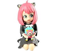 jtsgwop Kneeling Anya Forger, Sitting Anya Action Figures, Cartoon Cosplay PVC Anime Statues Model Collection Car Desktop Decoration Gift 4.3" (A)