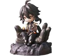 jtsgwop Zhongli Rock Emperor PVC Anime Figure Cartoon Game Character Figurine Model Statue Zhongli Action Figure Collectible Decoration Craft Gift (C 26cm)