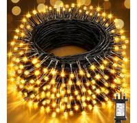 JTSIOV 20M 200LED Christmas Lights Indoor/Outdoor, 8 Modes Christmas Tree Lights, IP44 Waterproof Xmas Lights with Memory & Timer Function for Bedroom, Wedding, Party, Christmas Decorations