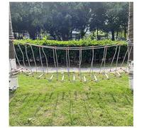 JTSMJQIE Double Slackline Accessories, Outdoor Obstacle Training Ground Ninja Rope Playground Rope Ladder Bridge