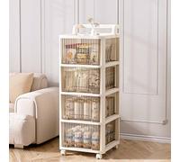 JTSMJQIE Storage Cart with 3 Clear Drawers, Narrow Plastic Dresser, Rolling Organizer Cart for Office Classroom Bedroom Bathroom Art Craft Supplies,Mobile Slim Utility Cart on Wheels