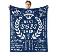 JTUOW Boss Gifts, Boss Gift for Men Women, Best Boss Gifts for Male Female, Boss Day Gifts for Him Her, Boss Appreciation Gifts Ideas Blanket 60 L X50 W,Boss Leader Manager Christmas Birthday Gifts