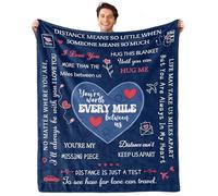 JTUOW Long Distance Relationship Gift, Boyfriend Gift for Birthday, Father's Day, Christmas - Romantic Blanket 60"X50"