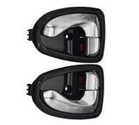 JTWMTY 2pcs Car Interior Side Inner Door Handle Front/Rear Left Right for Hyundai for Accent 2000 2001 2002 2003-2006 Exact Fit Original Mounting Holes(Black Chrome)