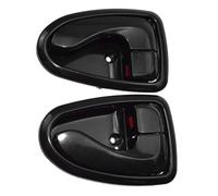 JTWMTY 2pcs Car Interior Side Inner Door Handle Front/Rear Left Right for Hyundai for Accent 2000 2001 2002 2003-2006 Exact Fit Original Mounting Holes(Black)