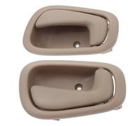 JTWMTY Car Interior Inner Door Handle Front Rear Right Side Beige 6920502050E0 for Corolla 1998 1999 2000 2001 2002 Exact Fit Original Mounting Holes(Left+Right)
