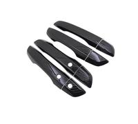 JTWMTY Interior 4pcs Exterior Door Handle Cover Sticker Decorative Strip for Civic MK10 FC FK 2017 2018 2019 2020 2021 LHD(Style 2)