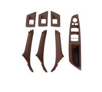 JTWMTY LHD RHD 7 Colors Car Interior Door Handle Pull 7PCS Set for 5 Series F10 F18 523 525 528 2010 2011 2012-2017 Exact Fit Original Mounting Holes(RHD Red)