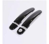 JTWMTY Side door parts Gloss Black Chrome Car Door Handle Covers For SEAT Ibiza 6J Mk4 6L Mk3 FR Cupra 2004-2016 Styling Accessories Stickers(Black D)