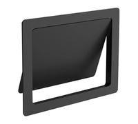 JTWWDM Cabinet Trash Can Lid, Built-In Side Opening Waste Bin Cover, Wall Mounted Garbage Can Lid, Easy to Rotating Balance Flap Waste for Kitchen Commerical Cabinet,Black,A