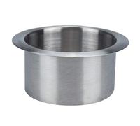 JTWWDM Drop-In Countertop Trash Chute, Bottomless Recessed Garbage Bin, Round Stainless Steel Built-In Trash Can, Waste Bucket for Home Kitchen Restaurant,150mm