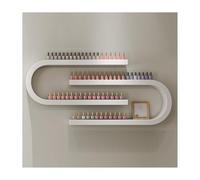 JTWWDM Hanging Wall Mounted Shelf, U-Shaped Essential Oil Perfume Storage Rack, Nail Polish Bottle Display Organizer, Multifunctional Perfume Holder,White,2P