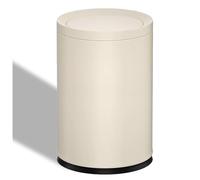 JTWWDM Luxury Swing-Top Waste Bin, 9L Matte Black Stainless Steel Trash Can with Lid, Stable Anti-Slip Bottom, Ideal for Modern Bathrooms & Living Spaces,White