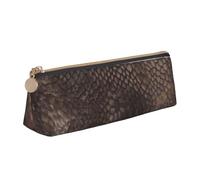 JTXSFYZPB Classic Snake Skin - Pencil Case Leather Pencil Pouch Portable Stationery Organizer Box Printed Small Pen Holder with Zipper for Kid Girls Boys Women Men