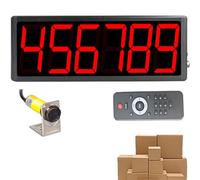 JTYRW Digital Traffic Counter LED Display with 20M Sensing Distance & 4 Sensitivity Gears, Remote Control for Conveyor Belt, Production Line, People Visitor