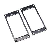 JTYUERWQ 2 Pcs Metal Pickup Ring Cover Frame Flat Pickup Mounting Rings For LP/SG Guitar Guitar Parts(Black)