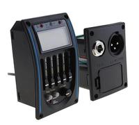 JTYUERWQ 5 Bands Acoustic Electric Guitar Pickup Preamplifier EQ Preamp Equalizer Piezo Pickup With LCD Tuner And Volume Control Acoustic Guitar Pickups Parts