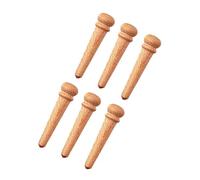 JTYUERWQ 6 PCS Acoustic Guitar Rosewood Parts Accessories Wooden Pegs End Pin Guitar Parts(Brown)