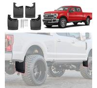 JTYZSM Mud Flaps for 2017-2024 Ford F-250/F-350 Super Duty Without OEM Fender Flares (Single Rear Wheels), No Dril Splash Guards Front & Rear Truck Mud Guards Accessories Set(4pcs)