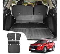 JTYZSM Trunk Mat & Backrest Mat for 2023 2024 2025 Honda CRV Hybrid All Weather Rear Seat Back Cover Cargo Liners for 2023-2025 Honda CR-V Accessories (Fit 23-25 Hybrid Upper Deck)
