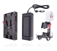 JTZ DP30 C5 LE CCUPS V-Mount Uninterrupted Power Supply BP Battery Plate with 15mm Rail Rod Clamp for Sony Canon Nikon Panasonic A7 A7S A7R II III A9 A6500 GH4/5/5s Blackmagic Monitor EVF,D-Tap