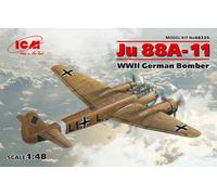 Ju 88A-11, WWII German Bomber 1:48 Plastic Model Kit ICM