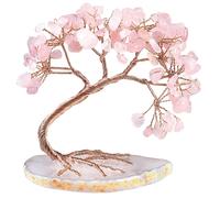 JU7CER 1PC Curved Cypress Pine Natural Crystal Tree - Money-Attracting Ornament, Suitable for Home, Office and Wedding Decoration, Christmas Must-Have for Good Luck & Wealth Home Decor