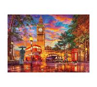 JU7CER 5D DIY Diamond Painting Kit - London Sunset | Adult Beginner Full Round Drill Crystal Art | 12×16 Inches (30×40cm)