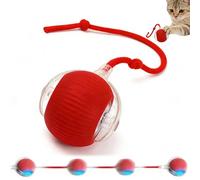 juajua Interactive Cat Toy, Rechargeable Electric Automatic Rolling Cat Balls, 360°Smart Rolling Kitty Ball Toy, USB Rechargeable Irregular Moving Toys for Indoor Cats & Dogs