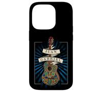 Juan Gabriel Guitar With Blue Sunburst Case for iPhone 14 Pro