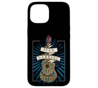 Juan Gabriel Guitar With Blue Sunburst Case for iPhone 15