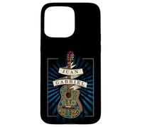 Juan Gabriel Guitar With Blue Sunburst Case for iPhone 15 Pro Max
