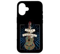 Juan Gabriel Guitar With Blue Sunburst Case for iPhone 16