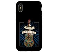 Juan Gabriel Guitar With Blue Sunburst Case for iPhone X/XS