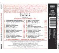JUAN GARC¡A DE SALAZAR: COMPLETE VESPERS OF OUR LADY NEW CD