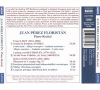 JUAN PEREZ FLORISTAN - ROBERT SCHUMANN / FRANZ LISZT:PIANO WORKS NEW CD
