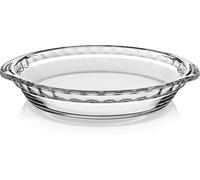 Juankrynord Baking Pan - 9.5 inches - Deep Fluted Pie pan, Suitable for Traditional Apple pies and French Country-Style Glass Heat-Resistant Serving Dishes (8 inches)