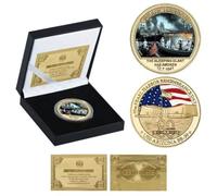 JUANLI Commemorative Coin 80Th Anniversary Attack On Pearl Harbor Gold Plated Us Army Challenge Coin Military Souvenir Gift