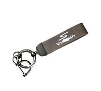 JUANNING For K&AWAS&AKI Vulcan S VN650 2015-2024 Leather Motorcycle Keychain Holder Keyring(D)