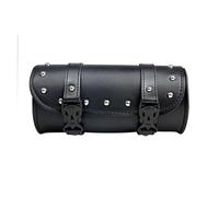 JUANNING Motorcycle Fork Saddle Bags Leather Waterproof Tool Roll Barrel Bag Saddlebags Storage for Har&Ley Sportster Touring Dyna Softail(Style A)