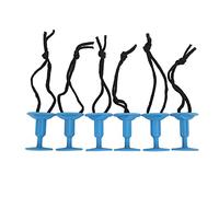 JUANQIAPAS 6Pcs Surf Board Leash Leg Rope Plug Nylon Plastic Surf Leash Plug Surfboard Accessory (Blue)