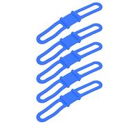 JUANQIAPAS DUUTI 5pcs Bike Silicone Band Cycling Flashlight Handlebar Mount Holder Multipurpose Straps for Riding (Blue)