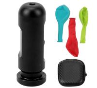 JUANQIAPAS Ear Equalization Training Tool Aluminum Alloy Ear Pressure Balance Auxiliary Practice Tool for Snorkeling Underwater Free Diving Beginner (Black)