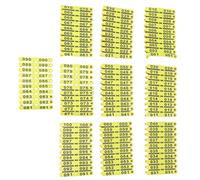 JUANQIAPAS for Folding Sheep Ear Tags, High Visibility, Durable Plastic, Integrated Design, No Metal Nails, Fade Resistant, Livestock Tracking, Farm Management Tool