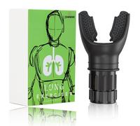 JUANSHI® Lung Exerciser - Deep Breathing Trainer &Lung Trainer Oxyfit Breathing Device Portable Resistance Breathing Aids for Lungs Respiratory Trainer Power Breathe Lung Flexer Lung Cleanse (Black)