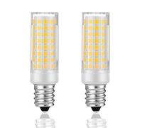Juanw 5W E12 Screw Bulb LED E-12 Candelabra Base - AC200V-240V for Range/Stove/Oven, Microwave, Refrigerator, Cooker Hood,Sewing Machine - Part (Warm White 3000K, 2 Pack)